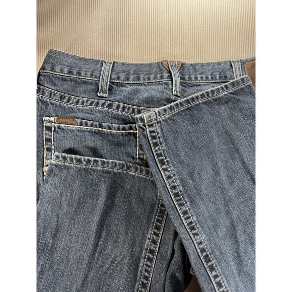 Ariat M2 Jeans 38X36 Medium Wash Relaxed Bootcut Cowboy Rodeo Whisker Denim Work - Picture 15 of 16